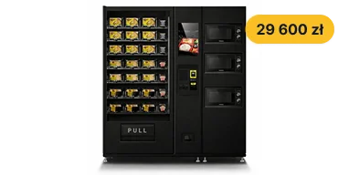 Automat z gotową żywnością od Xapiluta do sprzedaży kanapek, sałatek i przekąsek bez obsługi.